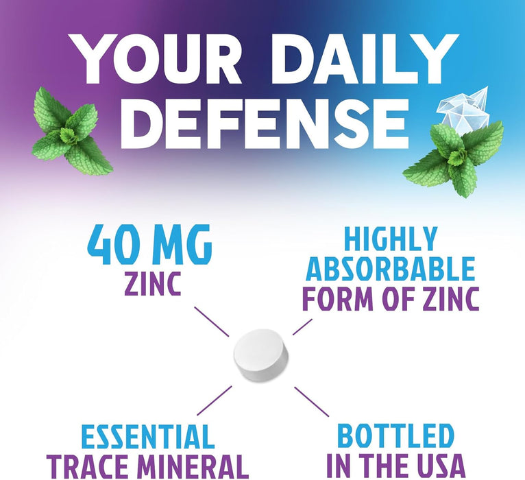 Zinc Supplement 40mg - Immune Support for Women & Men - High Potency Antioxidant, Chelated for Superior Absorption, Dietary Supplement Vitamin for Immune Health Support - 120 Tablets