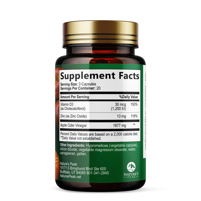 Apple Cider Vinegar Capsules – 60 Count