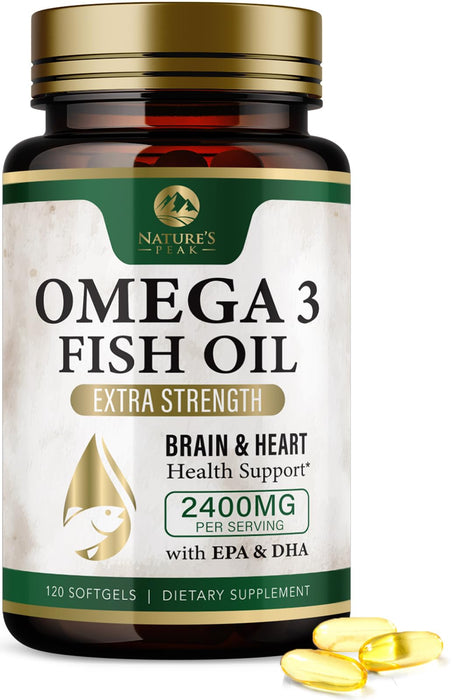 Omega-3 Fish Oil – 2400mg – 120 Count