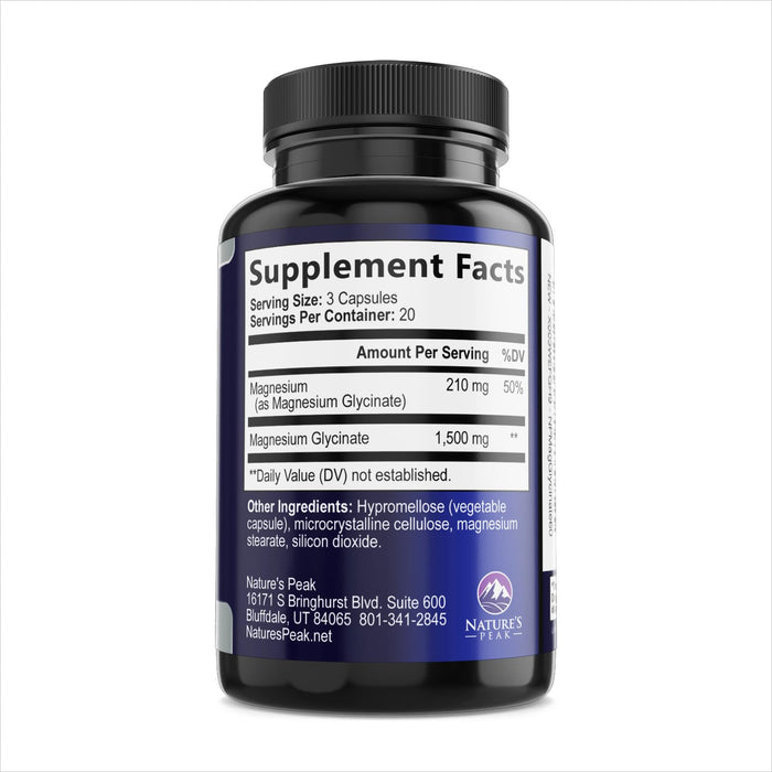 Magnesium Glycinate 250mg – 60 Count