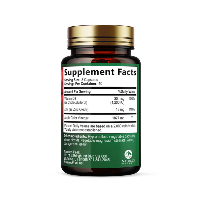 Apple Cider Vinegar Capsules – 120 Count