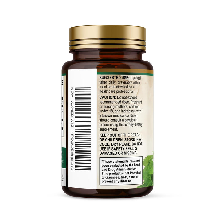 Vitamin D3 + K2 (MK-7) – 5000 IU D3 + 100mcg K2 – 240 D3K2 Complex Softgels