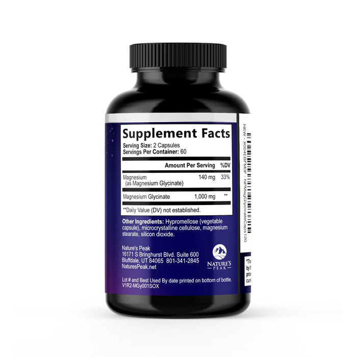 Magnesium Glycinate 1000 mg – 120 Count