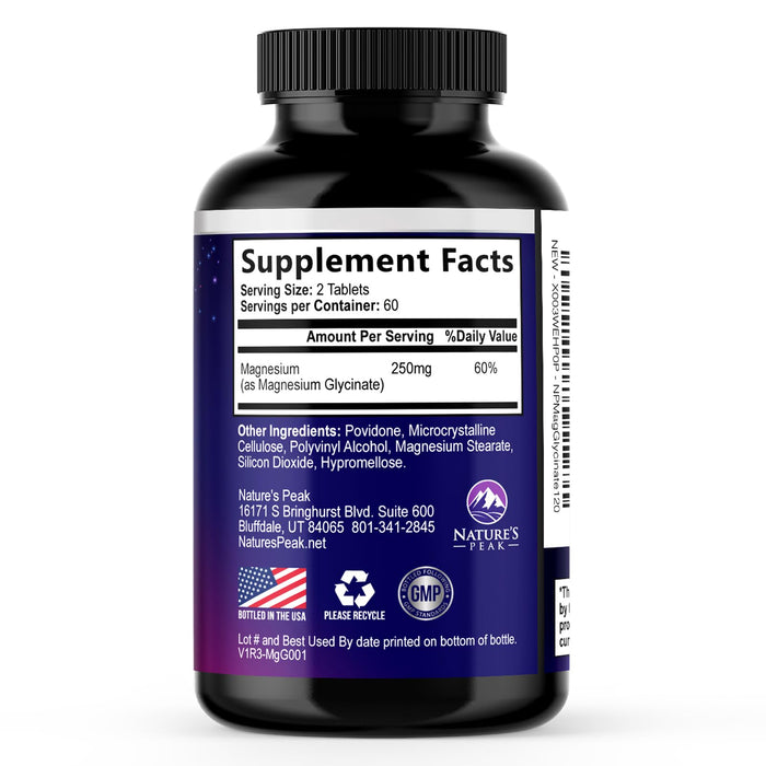 Magnesium Glycinate 250mg – 120 Count