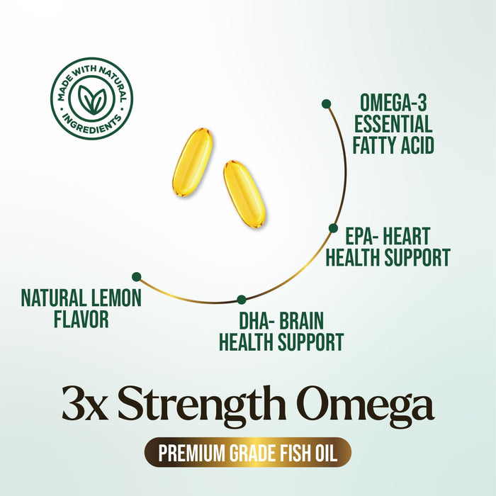 Omega-3 Fish Oil – 2400mg – 120 Count
