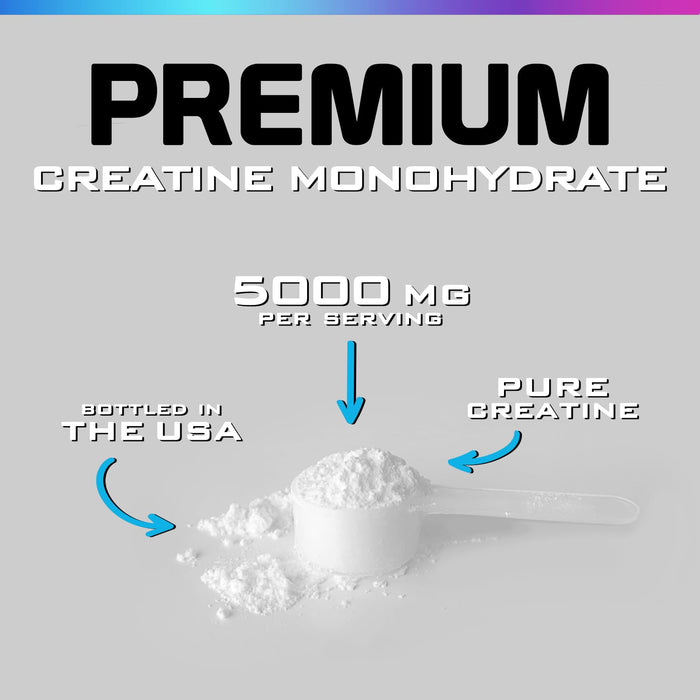 Micronized Creatine Monohydrate Powder 5000mg Per Serv (5g) – 60 Servings