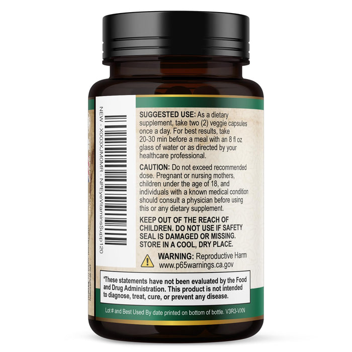 Eye Vitamins with Lutein & Zeaxanthin – 120 Count