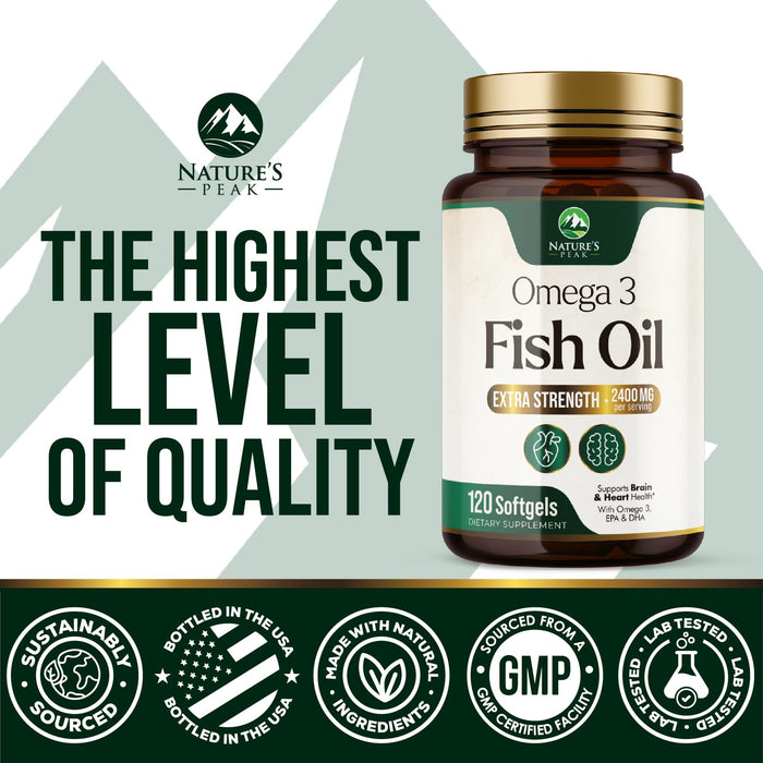 Omega-3 Fish Oil – 2400mg – 120 Count