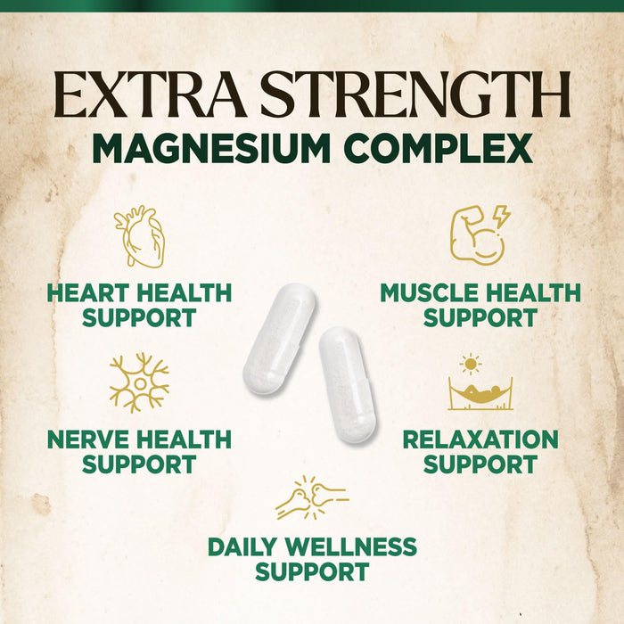 Magnesium Complex 500mg – 120 Capsules