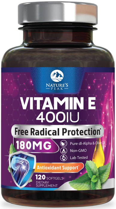 E Vitamin – 180mg – 120 Count