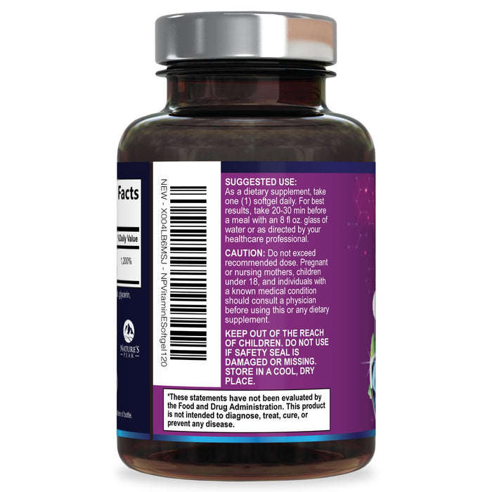 E Vitamin – 180mg – 120 Count