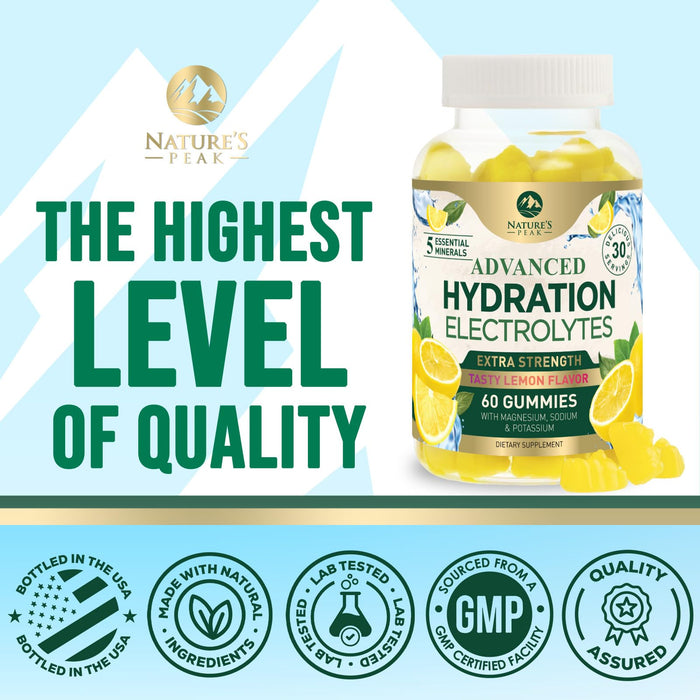 Hydration Electrolyte Gummies – 60 Gummies