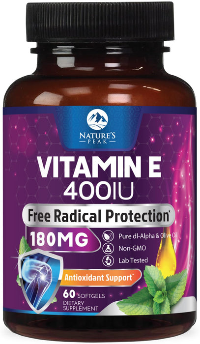 E Vitamin – 180mg – 60 Count