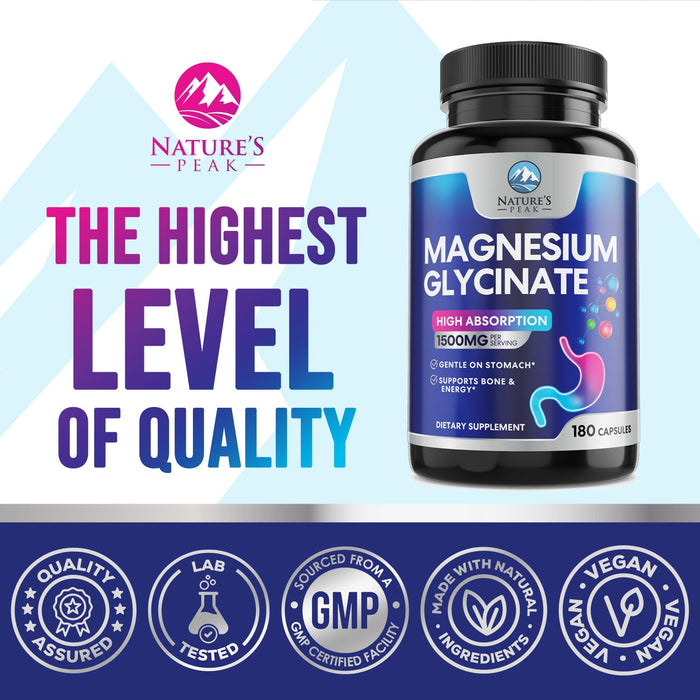 Magnesium Glycinate 250mg – 180 Count