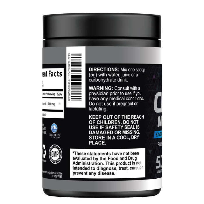 Micronized Creatine Monohydrate Powder 5000mg Per Serv (5g) – 60 Servings