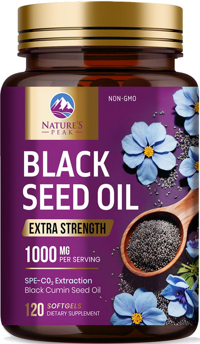 Black Seed Oil Softgels 1000mg – 120 Count
