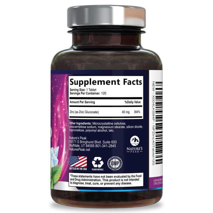 Zinc 40mg – 120 Tablets