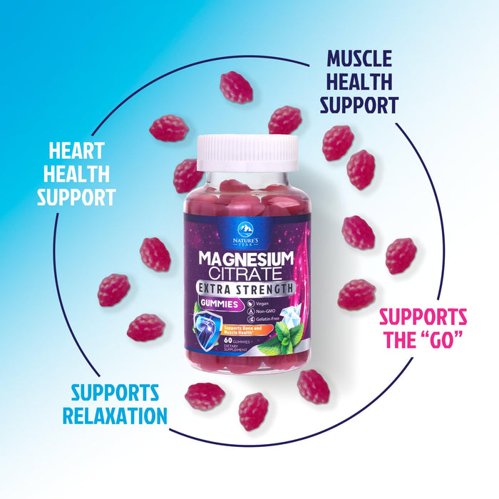 Magnesium Citrate Gummies – 60 Gummies