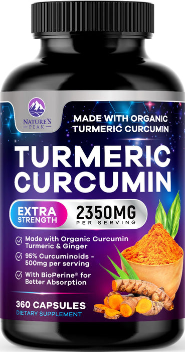 Turmeric Curcumin 2350mg – 360 Capsules