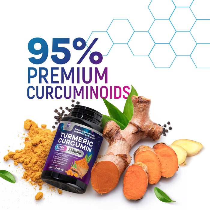 Turmeric Curcumin 2350mg – 360 Capsules