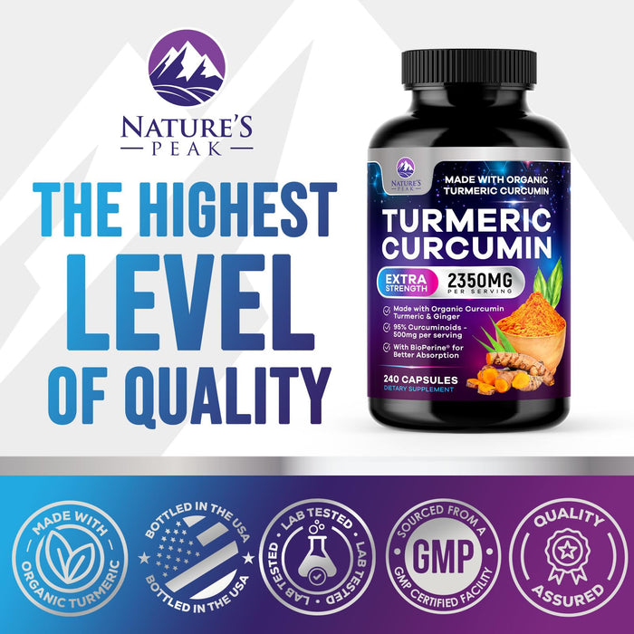 Turmeric Curcumin 2350mg – 240 Capsules