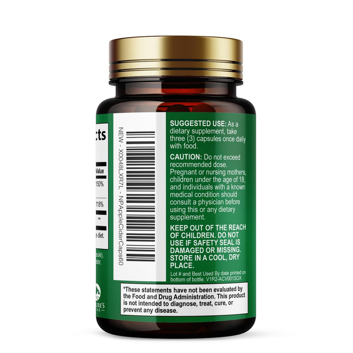 Apple Cider Vinegar Capsules – 60 Count