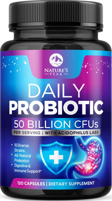 Daily Probiotics and Prebiotics 60 Billion CFU – 120 Count