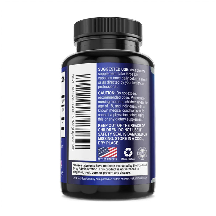 Magnesium Glycinate 250mg – 60 Count