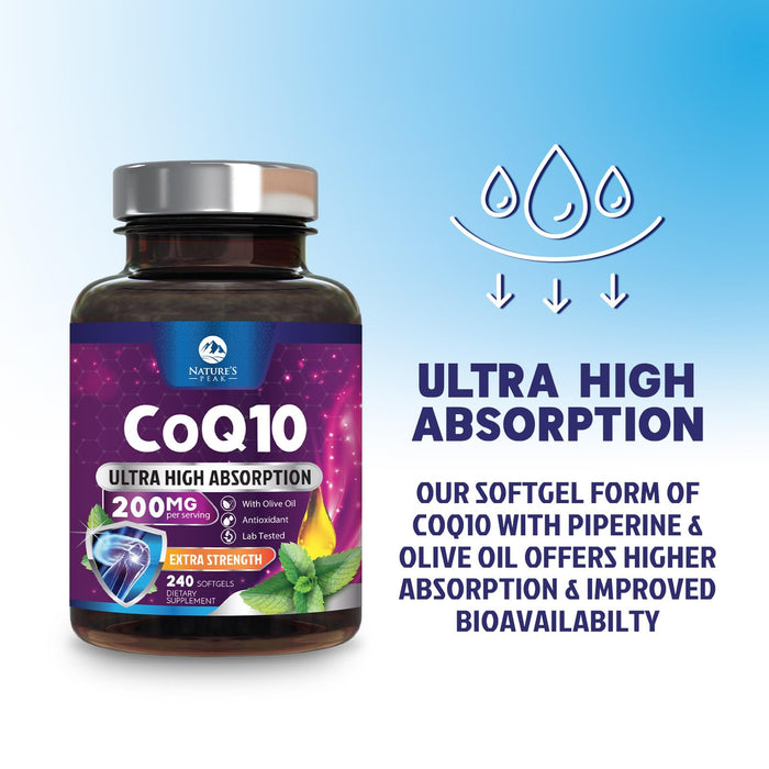 CoQ10 200mg – 240 Softgels