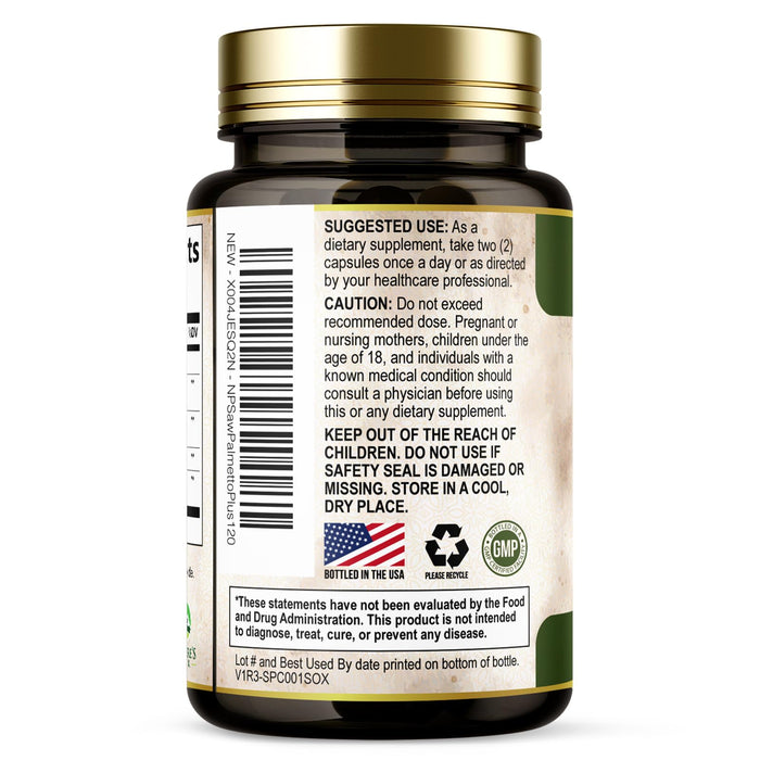 Saw Palmetto for Men Prostate – 120 Capsules