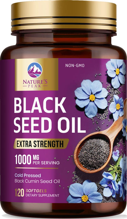 Black Seed Oil Softgels 1000mg – 120 Count