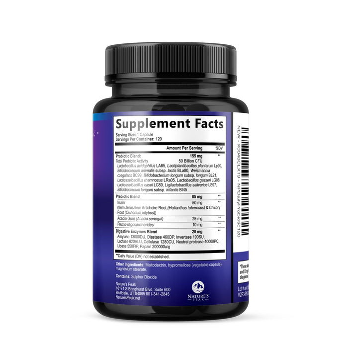 Daily Probiotics and Prebiotics 60 Billion CFU – 120 Count