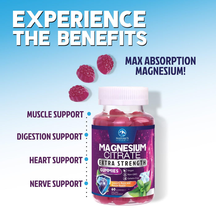 Magnesium Citrate Gummies – 60 Gummies