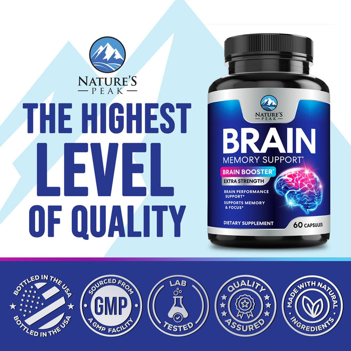 Brain & Focus Nootropic Formula – 60 Count