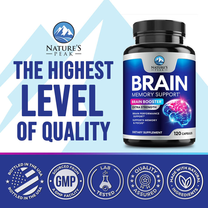 Brain & Focus Nootropic Formula – 120 Count