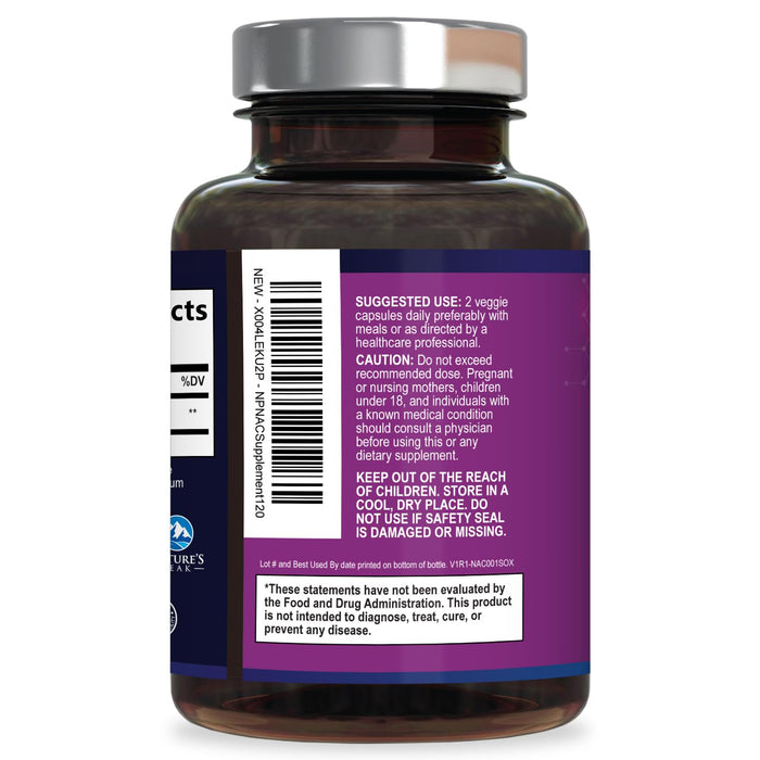 N-Acetyl Cysteine (NAC) 1200 mg - 120 Capsules