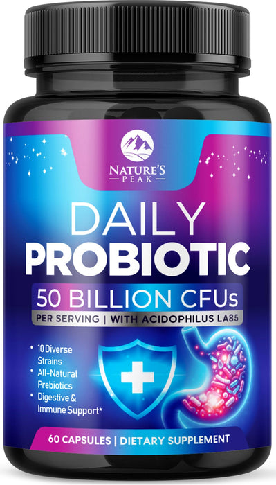 Daily Probiotics and Prebiotics 60 Billion CFU – 60 Count