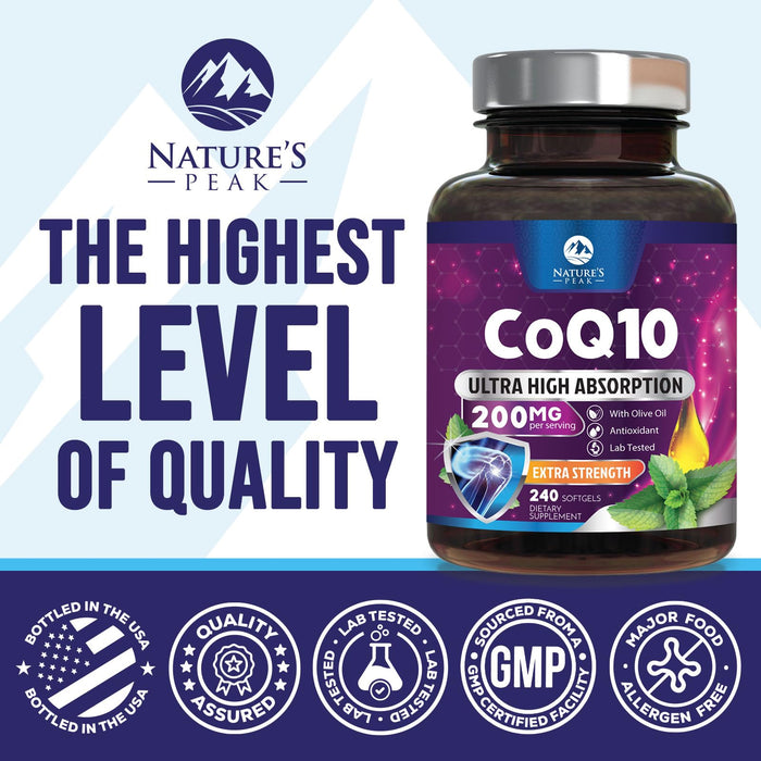 CoQ10 200mg – 240 Softgels