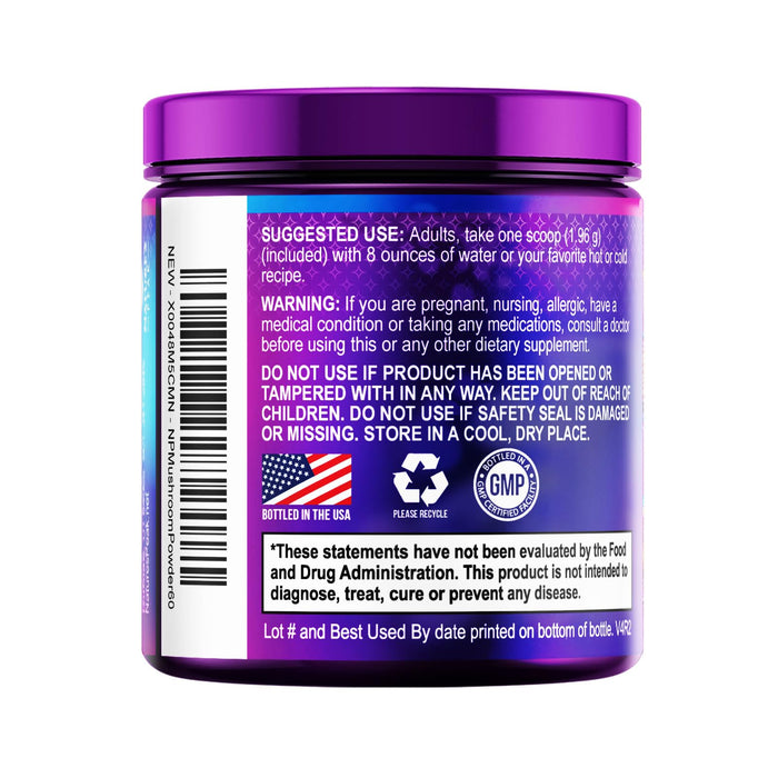 Mushroom Supplement Powder - 11 in 1 Complex Nootropic & Adaptogens Blend, Organic Mushroom Powder, Lions Mane, Cordyceps, Reishi, Chaga, Turkey Tail, Shiitake, Maitake Mushrooms & More - 60 Servings