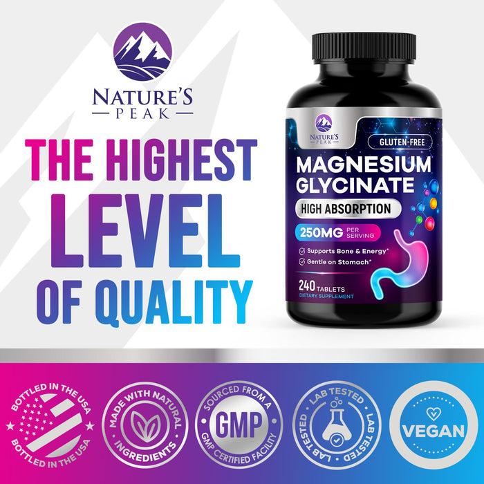 Magnesium Glycinate 250mg – 240 Count