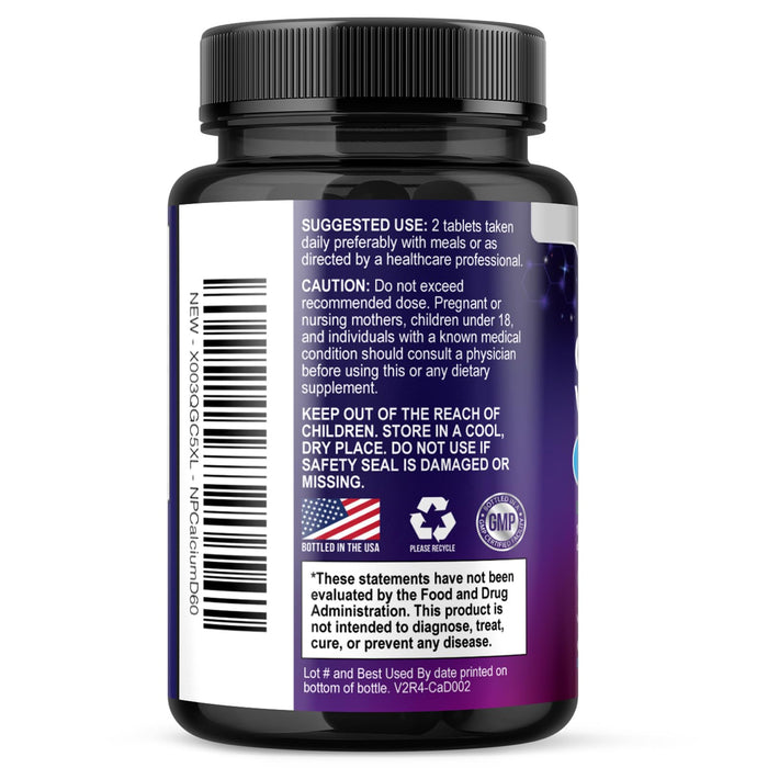 Calcium 1200 mg + Vitamin D3 – 60 Count