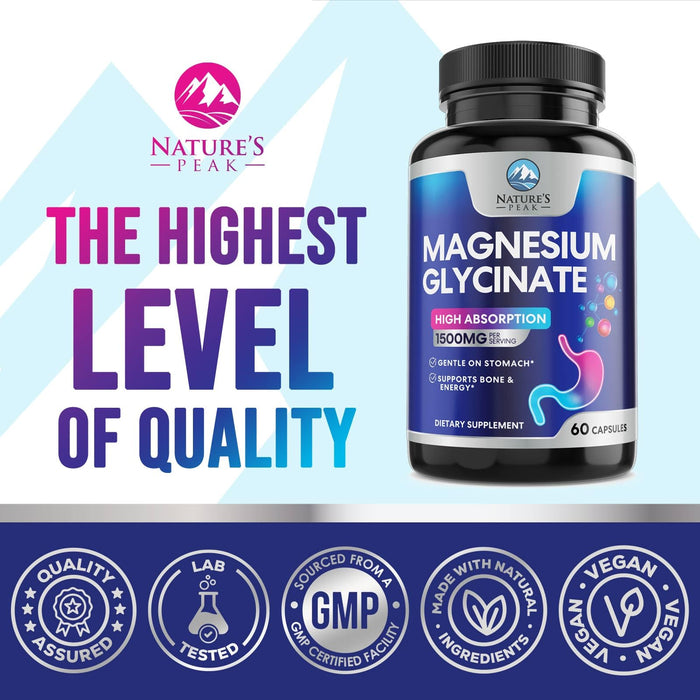 Magnesium Glycinate 250mg – 60 Count