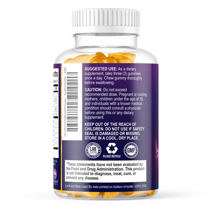 Daily Probiotic Gummies – 5 Billion CFU – 120 Count
