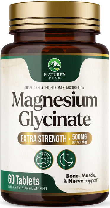 Magnesium Glycinate 500 mg – 60 Count