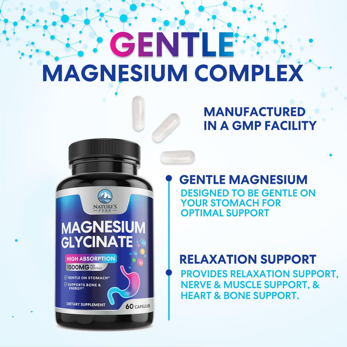 Magnesium Glycinate 250mg – 60 Count
