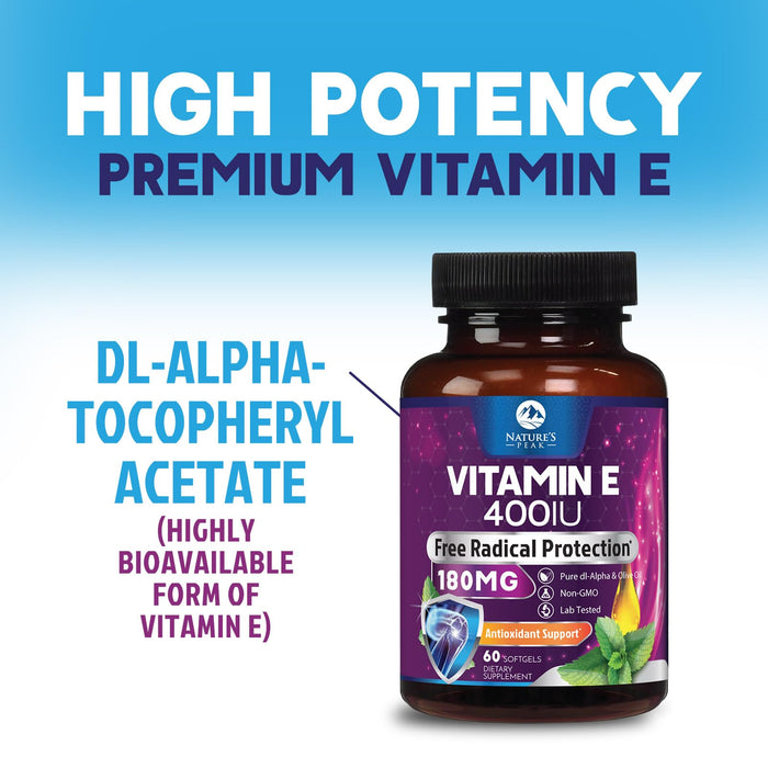 E Vitamin – 180mg – 60 Count