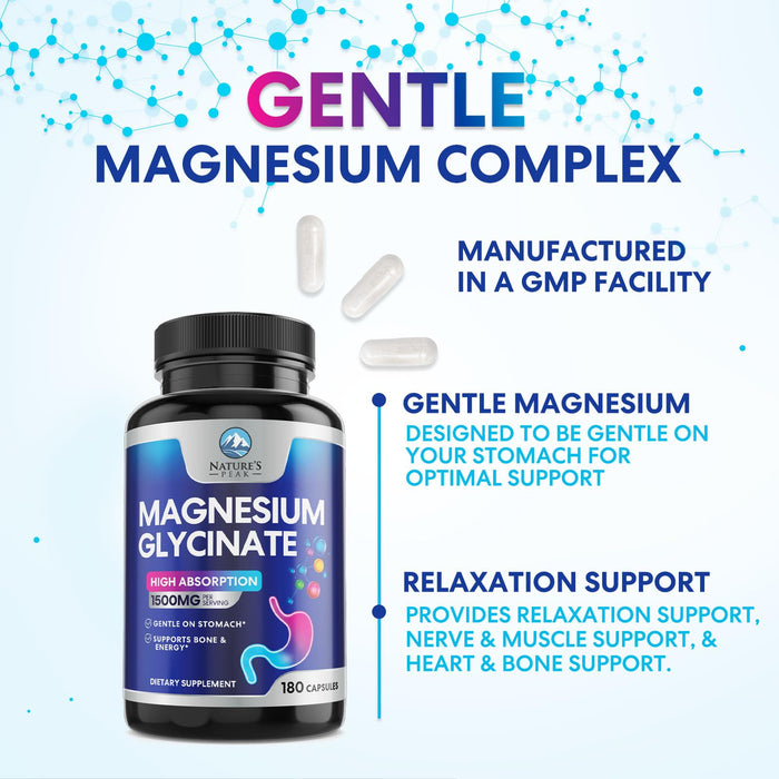 Magnesium Glycinate 250mg – 180 Count