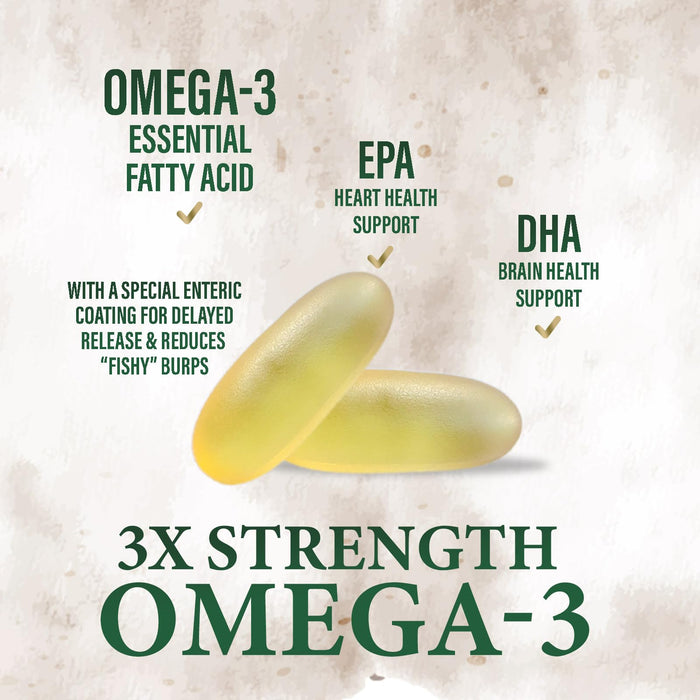 Omega-3 Fish Oil – 2400mg – 120 Count