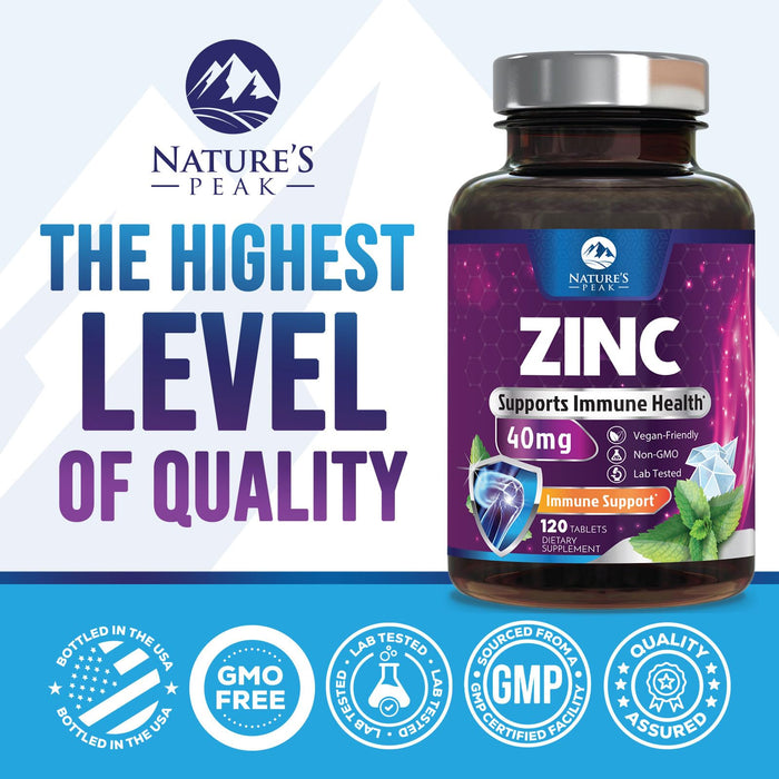 Zinc 40mg – 120 Tablets