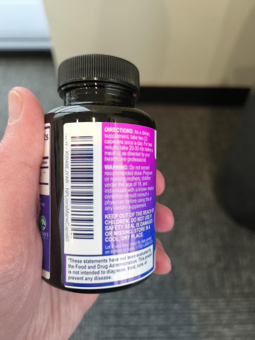 Lions Mane Mushroom Capsules 10,000mg - Lionâ€™s Mane Supplement Capsules for Memory and Focus Support, Brain, Immune Health Support, Vegan, Bottled in USA, Lions Mane Mushroom Powder Extract, 60 Count